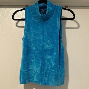 Blue Ladies Sleeveless Top Boston Proper XS
